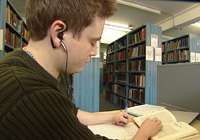 A student dealing with his course work