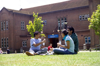 Students at a university in the UK